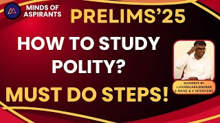 UPSC CSE 2025How to study POLITYLINCOLN25MindsOfAspirantsJSivaRajaRajendran [upl. by Giltzow]