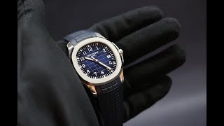 SN C539 Patek Philippe Aquanaut Ref 5168G001 18ct white gold Blue dial 2018 [upl. by Aubry]