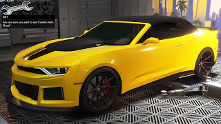 GTA 5 Online  Declasse Vigero ZX Convertible Chevrolet Camaro  DLC Vehicle Customization [upl. by Alesram]