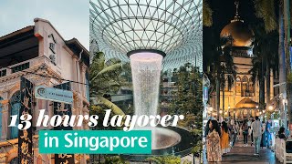 13 HOURS LAYOVER IN SINGAPORE  WHAT TO DO [upl. by Ahsratan]