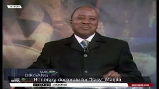 Honorary doctorate for renowned Setswana broadcaster Easy Matjila [upl. by Camila121]