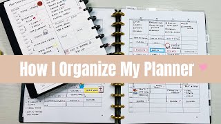 How I Organize My Planner plannerorganization planwithme [upl. by Hulbig234]