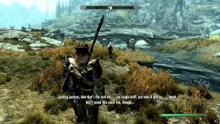 Skyrim  Escaped Criminal quest [upl. by Nosauq226]