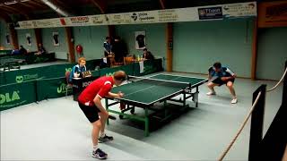 Tafeltennis Pecos 1  ENTAC 1 Tony Nader vs Tom Coenen 2e div B2332019 [upl. by Jar]