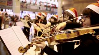 臺大交響樂團快閃音樂會 Flash mob at Taipei railway station lobby [upl. by Elik33]