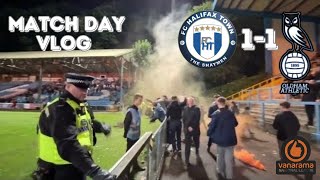 TOP AWAY DAY ATMOSPHERE 🧨Halifax Town 11 Oldham Athletic [upl. by Sergu]