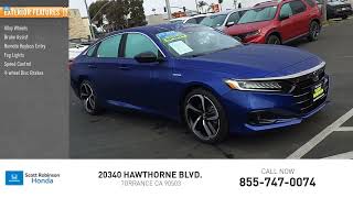 2022 Honda Accord Hybrid Torrance CA 60829 [upl. by Tnomed]