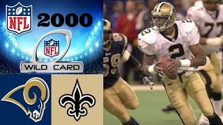 St Louis Rams vs New Orleans Saints  NFL 2000 NFC Wild Card Highlights [upl. by Suivatram565]