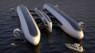 Lazzarini Luxury Superyacht That Can Fly [upl. by Dnomyar]