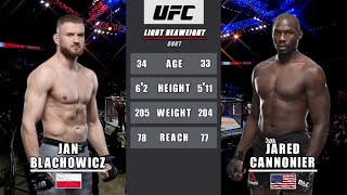 Jan Błachowicz vs Jared Cannonier Full Fight [upl. by Fisa837]