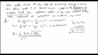 problem no 1 orifice meter  FLUID MECHANICS  ETUTION [upl. by Aicnom340]