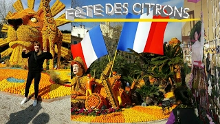 Mini vlog France 프랑스 Menton Fête des Citrons 2017  레몬 축제  망통 [upl. by Ahsiugal]