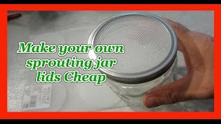 Make your own sprouting jar lids cheap quick and easy [upl. by Atikel]