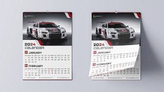 Calendar Design Tutorial 2024 [upl. by Llig661]