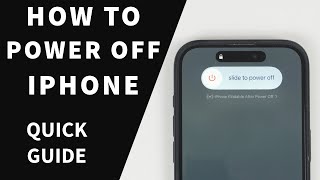 How To Power Off iPhone  Shutdown Turn Off Apple iPhone [upl. by Erie]