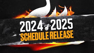 Miami HEAT Fan Reacting To The Heat’s 202425 Schedule Release  Record Prediction amp More [upl. by Ali]