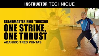 SANGGA PATAMA in FILIPINO MARTIAL ARTS  ABANIKO TRES PUNTAS  GM RENE TONGSON  Modern Arnis [upl. by Adnilahs316]