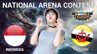 INDONESIA VS BRUNEI DARUSSALAM  National Arena Contest Cast by Kimi Hime  18052018 [upl. by Elana]