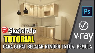 tutorial cepat belajar render sketchup untukpemula tutorialcepatbelajarrender [upl. by Severin220]