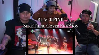 BLACKPINK SURE THING COVER REACTION [upl. by Irisa608]