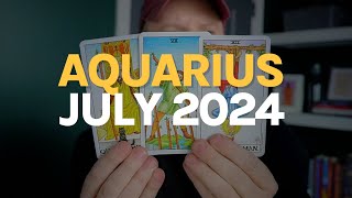 Aquarius July 2024 Tarot Reading quotA Blast From The Pastamp A Major Career Breakthroughquot [upl. by Necaj848]