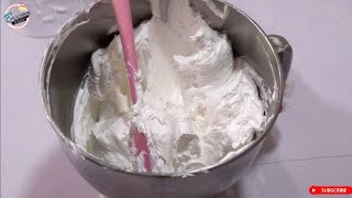 MOST STABLE WHIPPED CREAM FROSTING  VIZYON [upl. by Aita]