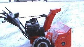 Ariens 1028 Snowblower in Action PART 1 OF 3 Jan 12th 2011 [upl. by Yliram]