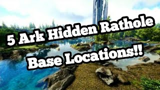 5 Ark Valguero Rathole Hidden Base Locations [upl. by Ingold]