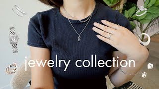 JEWELRY COLLECTION  everyday silver jewelry pieces that I love  how to remove tarnish [upl. by Tali303]