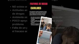 Drogas en niños y adolescentes  Parte 9 🧒👦👩‍👧‍👦Factores de riesgo La Escuela [upl. by Salas]