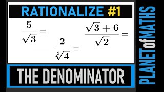 1 Rationalize the Denominator [upl. by Walford]