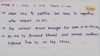 Lecture notes on TRIAC circuit construction working principle and applications [upl. by Irita]