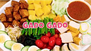 Gado GadoIndonesian Salad with Satay Sauce [upl. by Barbarese]