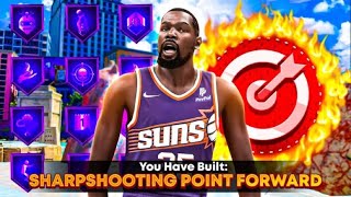 This NEW “SHARPSHOOTING POINT FORWARD” BUILD is OVERPOWERED in NBA 2K24🔥🔥🔥 BEST SMALL FORWARD [upl. by Meggs]