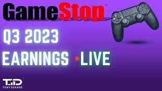 GME Q3 Earnings LIVE 120623  Gamestop Earnings Review Q3 2023 [upl. by Volnak]