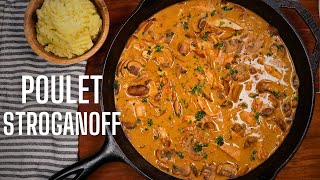 LE POULET STROGANOFF pour un BON REPAS sans prise de tête [upl. by Nawak]