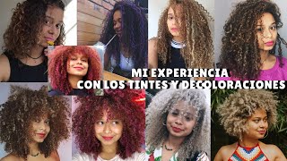 MI EXPERIENCIA CON LOS TINTES Y DECOLORACIONES  TIPS Y CUIDADOS para CABELLO TINTURADO RIZADO 🌴 [upl. by Acinoev]