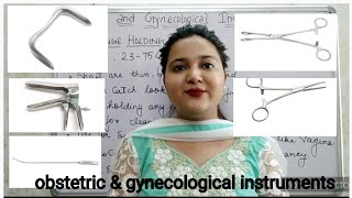 obstetric and gynecological instruments  explanation in hindi  part 1  For nursing students [upl. by Johanna796]