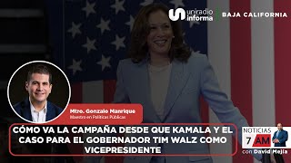 Cómo va la campaña de Kamala Harris y el caso del Gobernador Tim Walz como Vicepresidente [upl. by Benny]