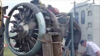 Sternmotor Radial engine Ash 62 IR Flugzeugmotor [upl. by Nodnarb824]