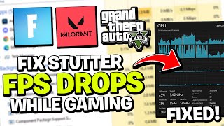 Fix Stutters amp FPS Drops Due to CPU Bottleneck  Fix High CPU Usage While Gaming [upl. by Niahs]