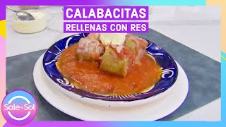 Las más deliciosas Calabacitas Rellenas con Res  Cocina Delirante  Sale el Sol [upl. by Nodyl]