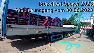 Brezelfest Speyer  Aufbaurundgang vom 30062023 [upl. by Gyatt]