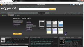 How to change the color and theme of a tab in My Yahoo [upl. by Nettirb]