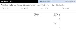 Zadanie 12  Arkusz maturalny III [upl. by Ettennil]