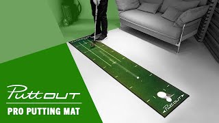 PuttOUT Pro Putting Mat FEATURES [upl. by Ahsienroc]