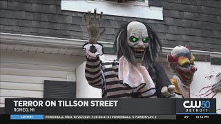 Tillson Streets Halloween Displays Draws Thousands [upl. by Croner]