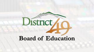 District 49 Board of Education Meeting September 12 2024 [upl. by Aritak]