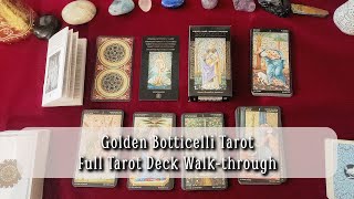 Golden Botticelli Tarot ✨ Deck Review and Flip Through [upl. by Aciretal]