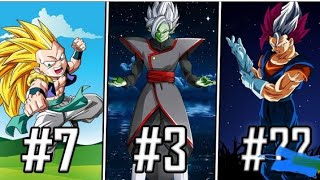 TOP 5 FUSION IN DRAGON BALL SERIES BY Legend editers 421 [upl. by Sida]